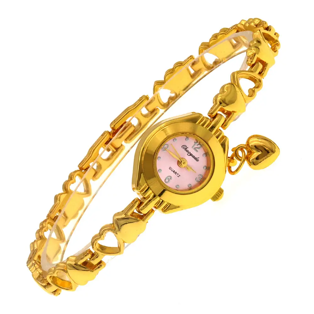 Multi-Color Hollow Love Bracelets Quartz Watch Set - Image 5