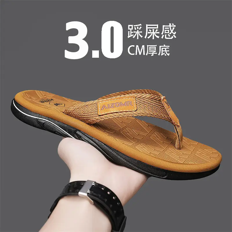 Vietnamese High-end Flip-flops Men's Summer Outer Wear Sports Flip-flops Outdoor Soft-soled Beach Large Size Sandals - Image 12