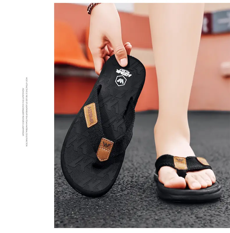 Vietnamese High-end Flip-flops Men's Summer Outer Wear Sports Flip-flops Outdoor Soft-soled Beach Large Size Sandals — feature 14
