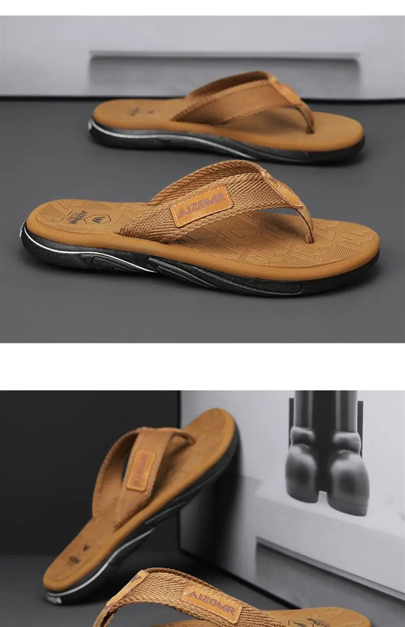 Vietnamese High-end Flip-flops Men's Summer Outer Wear Sports Flip-flops Outdoor Soft-soled Beach Large Size Sandals — feature 23