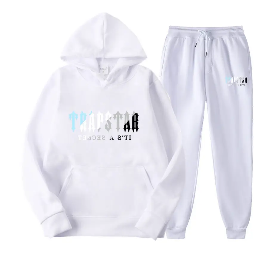 Trapstar Black Hoodie Sweatpants Set for Men Women Fleece Lined — feature 5