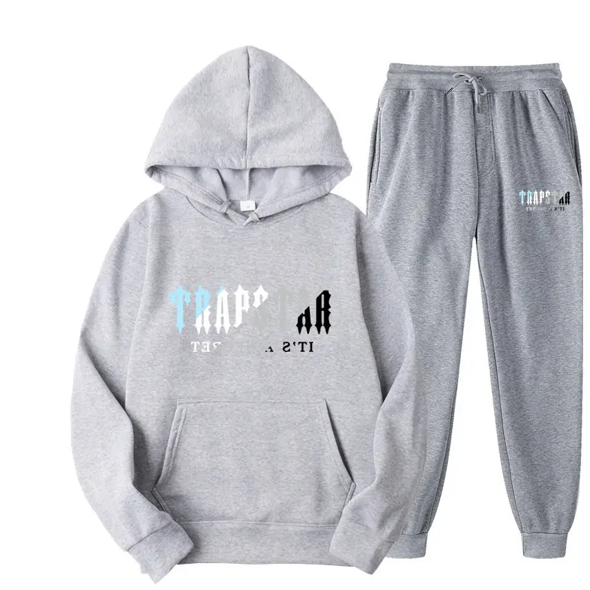 Trapstar Black Hoodie Sweatpants Set for Men Women Fleece Lined — feature 7