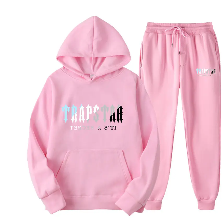 Trapstar Black Hoodie Sweatpants Set for Men Women Fleece Lined — feature 9