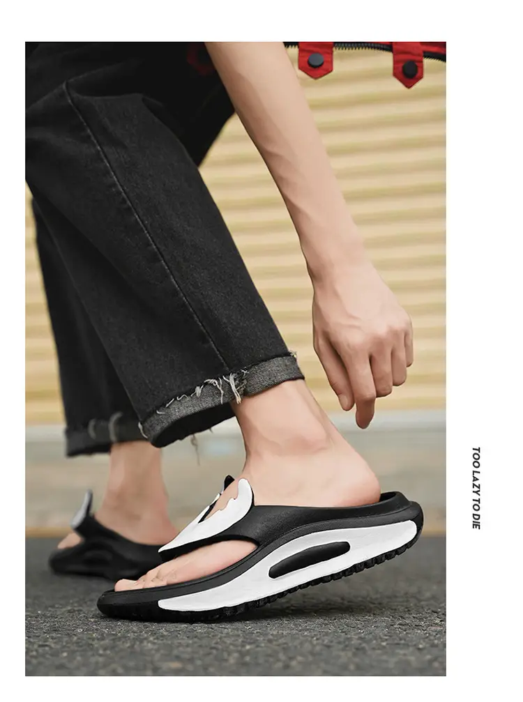 Flip-Flops Men's New Summer Outer Wear Non-Slip Soft-Soled Flip-Flops Outdoor Casual Fashion Beach Slippers — feature 18