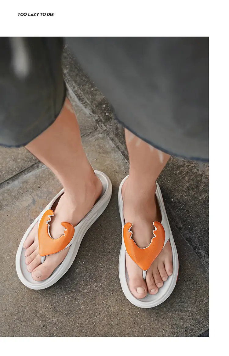 Flip-Flops Men's New Summer Outer Wear Non-Slip Soft-Soled Flip-Flops Outdoor Casual Fashion Beach Slippers — feature 8