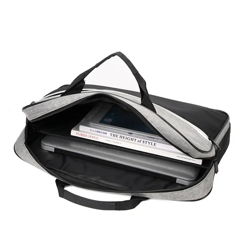 Lightweight Laptop Bag Blue Grey Shoulder Messenger - Image 10