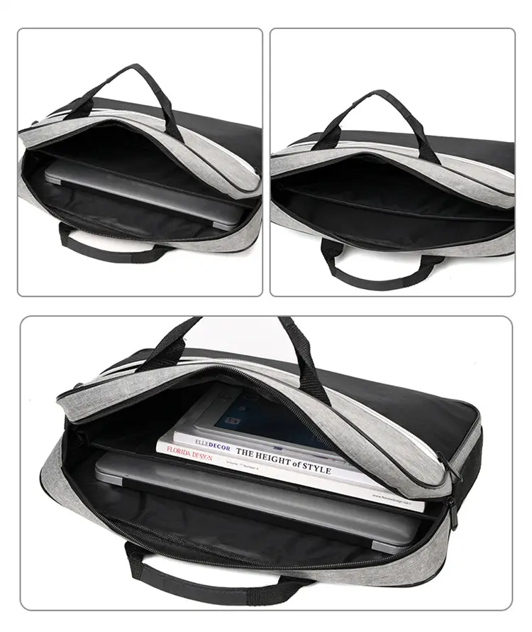 Lightweight Laptop Bag Blue Grey Shoulder Messenger — feature 11