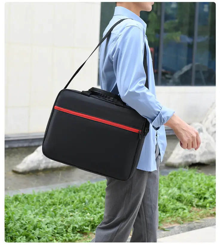 Lightweight Laptop Bag Blue Grey Shoulder Messenger — feature 17