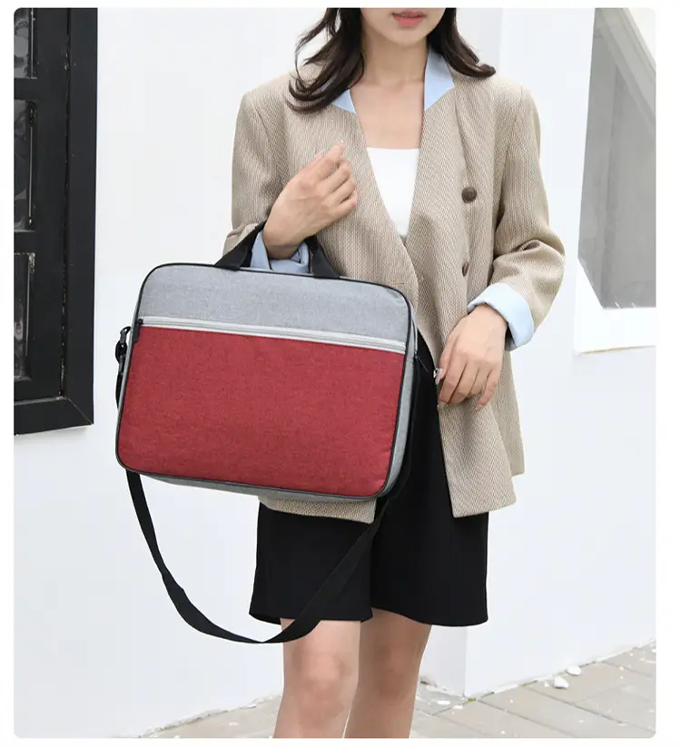 Lightweight Laptop Bag Blue Grey Shoulder Messenger — feature 19