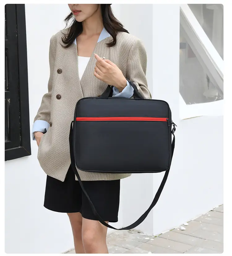 Lightweight Laptop Bag Blue Grey Shoulder Messenger — feature 21
