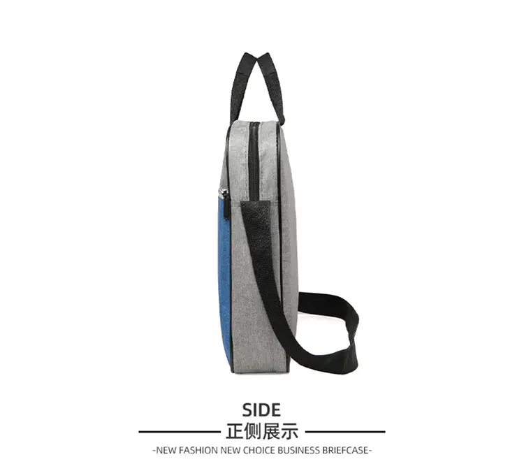 Lightweight Laptop Bag Blue Grey Shoulder Messenger — feature 25