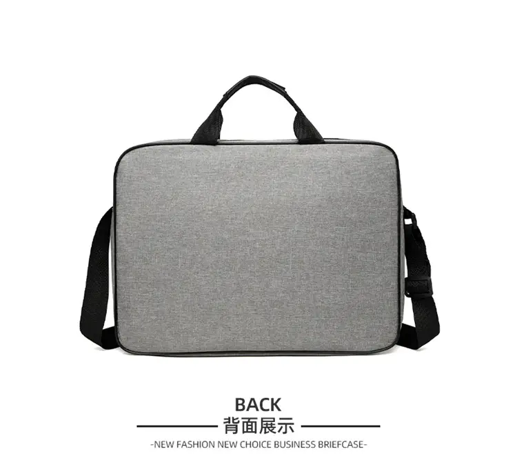 Lightweight Laptop Bag Blue Grey Shoulder Messenger — feature 26