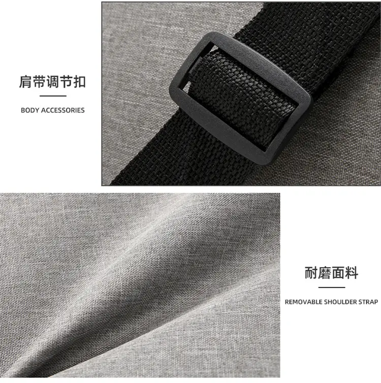 Lightweight Laptop Bag Blue Grey Shoulder Messenger — feature 30