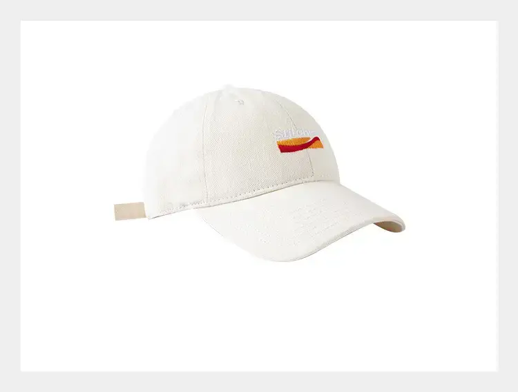 Japanese Baseball Cap with Embroidered Logo, Adjustable Strap, Beige — feature 9