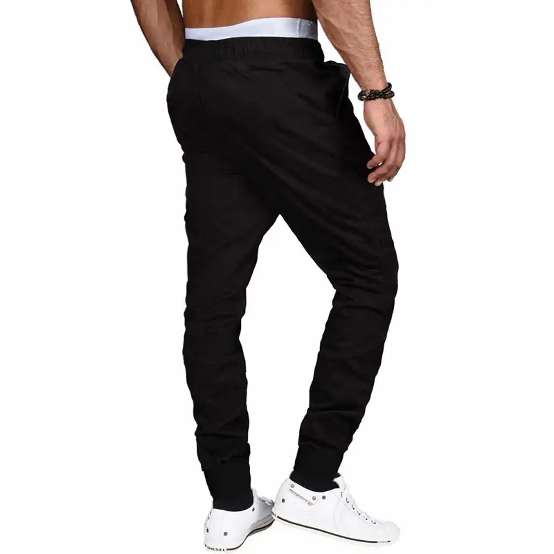 Men Black Jogger Pants Summer Casual European Size - Image 8