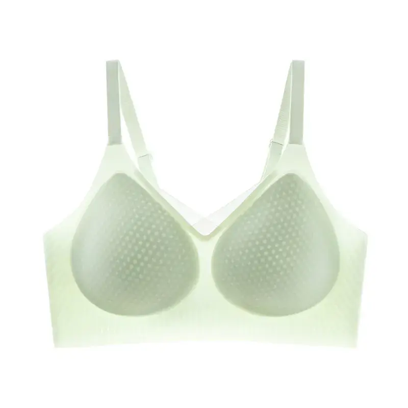 Women's Thin Summer Ice Silk Jelly Glue Back Bra - Image 10