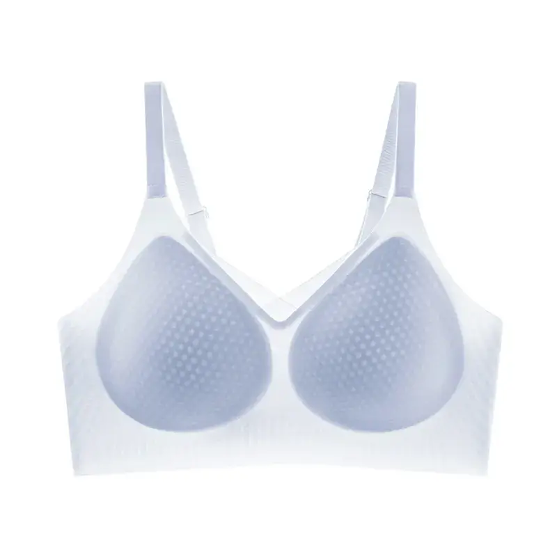 Women's Thin Summer Ice Silk Jelly Glue Back Bra - Image 3