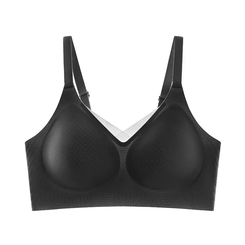 Women's Thin Summer Ice Silk Jelly Glue Back Bra - Image 5