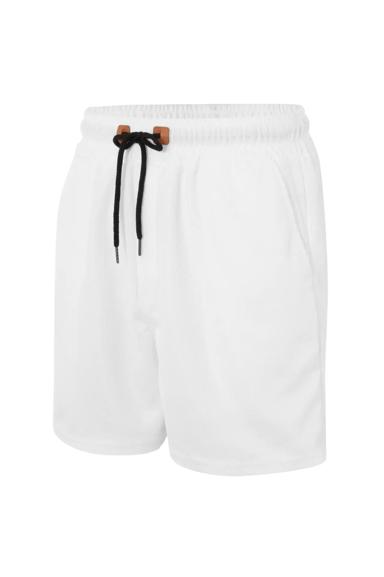 Men's Light Grey Waffle Shorts Cross-border Summer — feature 13