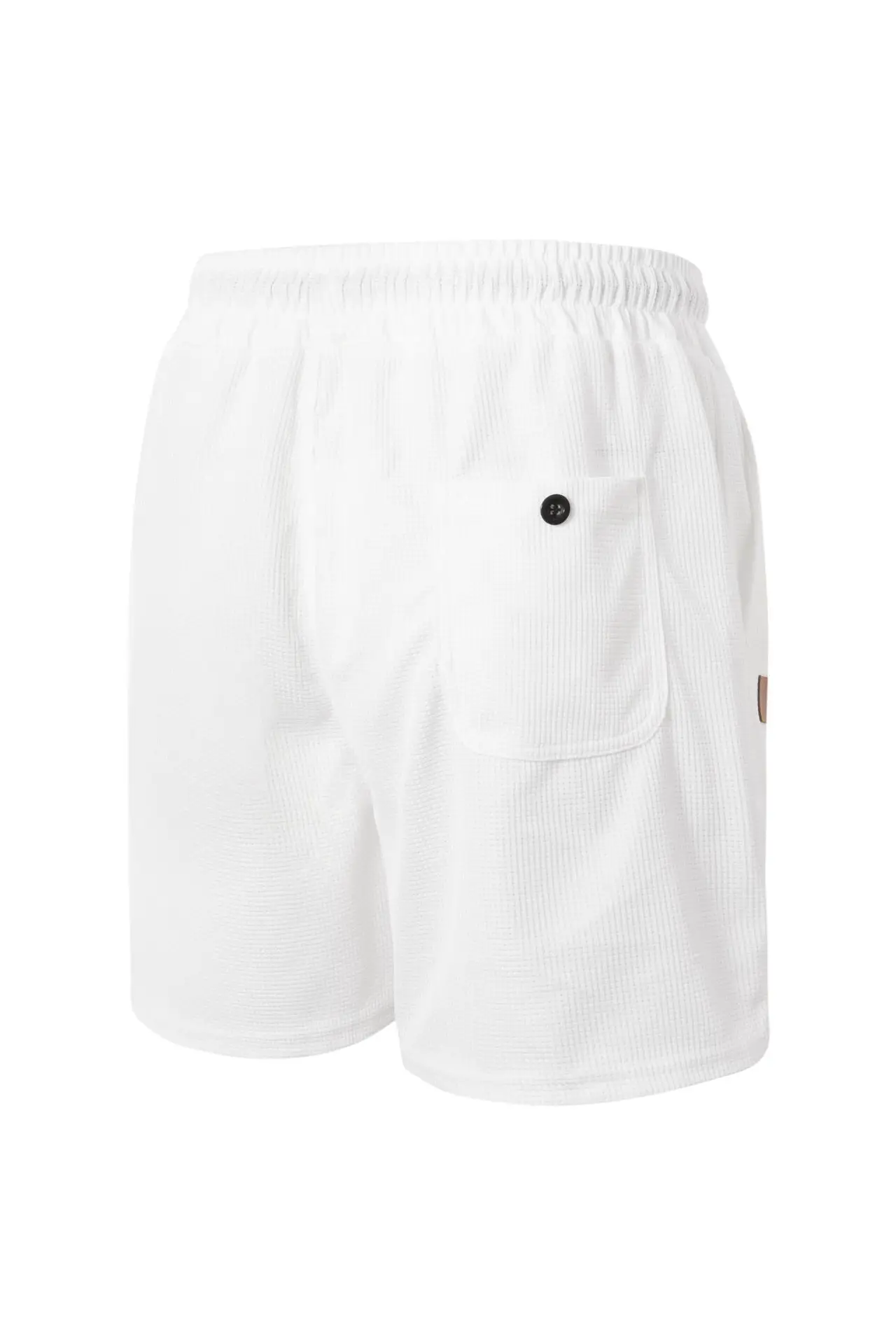 Men's Light Grey Waffle Shorts Cross-border Summer — feature 14