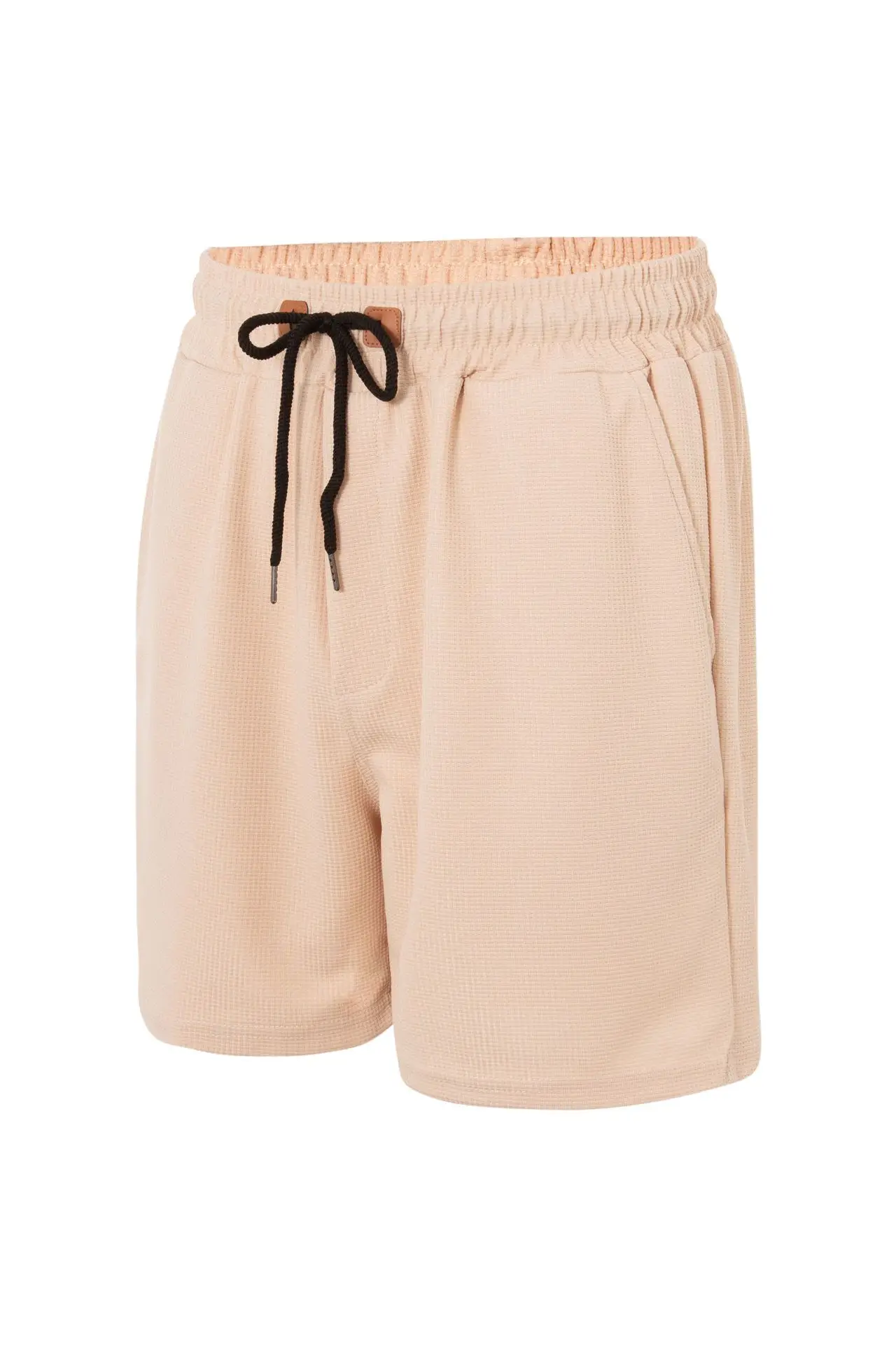 Men's Light Grey Waffle Shorts Cross-border Summer — feature 23