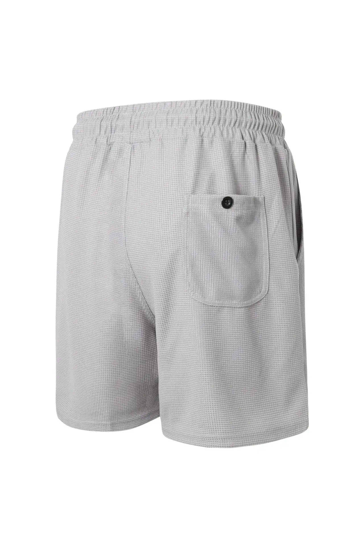 Men's Light Grey Waffle Shorts Cross-border Summer — feature 29