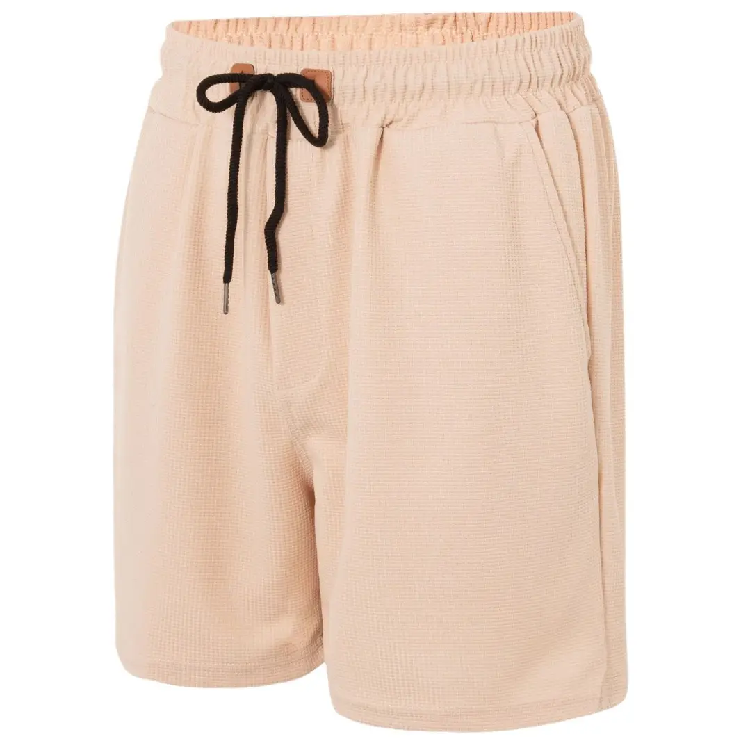 Men's Light Grey Waffle Shorts Cross-border Summer - Image 3