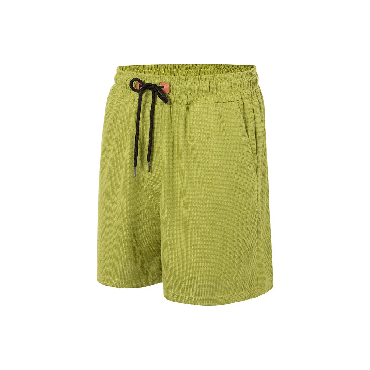 Men's Light Grey Waffle Shorts Cross-border Summer - Image 4