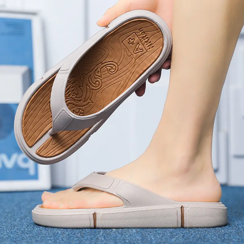 Flip Flops Men's Summer Outer Wear Soft Sole Casual Flip-on Sports Slippers Men's Thick Sole Outdoor Beach Sandals - Image 11