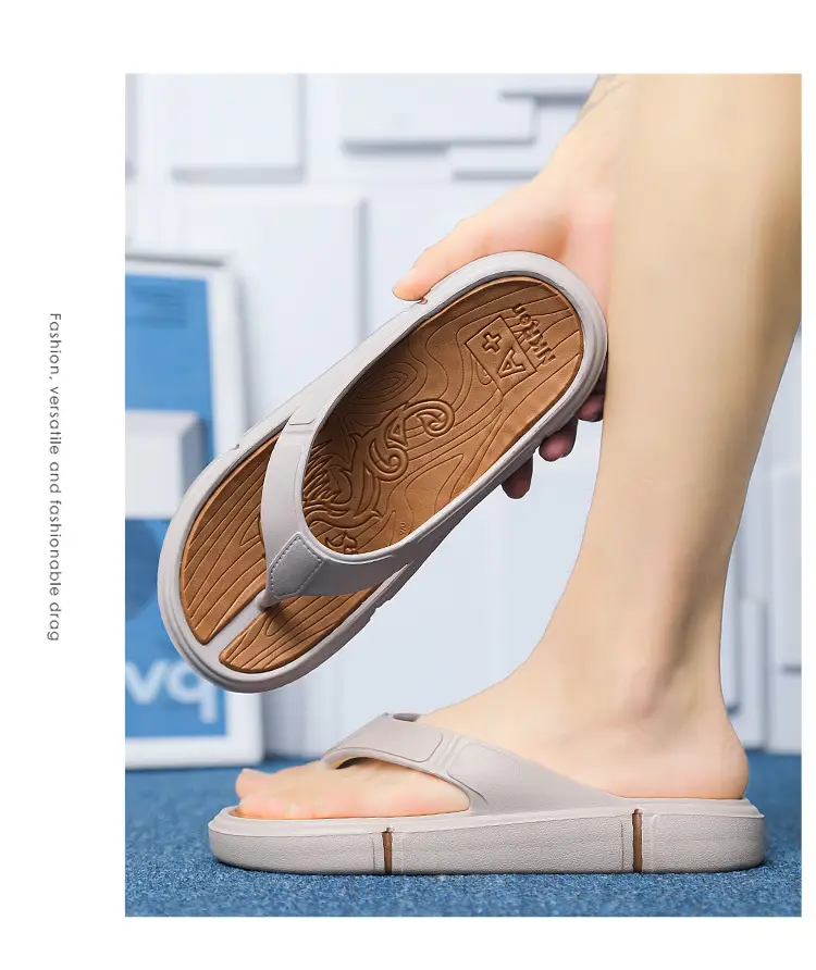 Flip Flops Men's Summer Outer Wear Soft Sole Casual Flip-on Sports Slippers Men's Thick Sole Outdoor Beach Sandals — feature 14