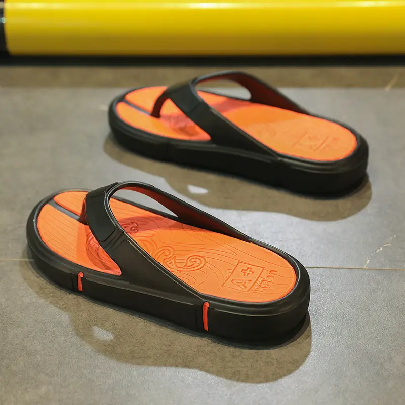 Flip Flops Men's Summer Outer Wear Soft Sole Casual Flip-on Sports Slippers Men's Thick Sole Outdoor Beach Sandals - Image 3