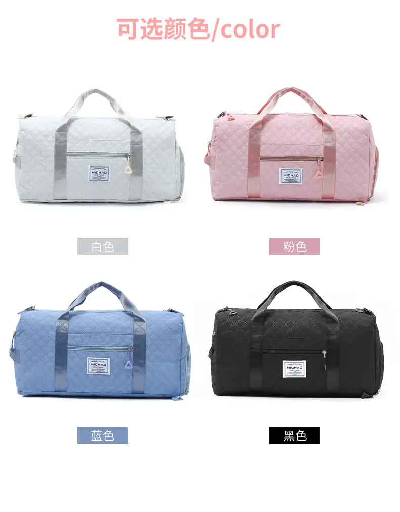 White Crossbody Gym Bag Women Waterproof Travel Bag — feature 14