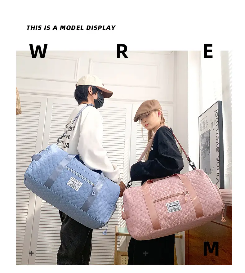 White Crossbody Gym Bag Women Waterproof Travel Bag — feature 19