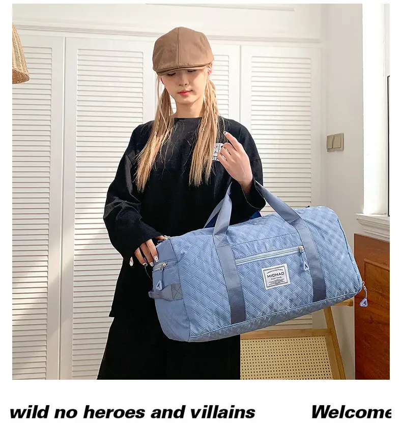 White Crossbody Gym Bag Women Waterproof Travel Bag — feature 22