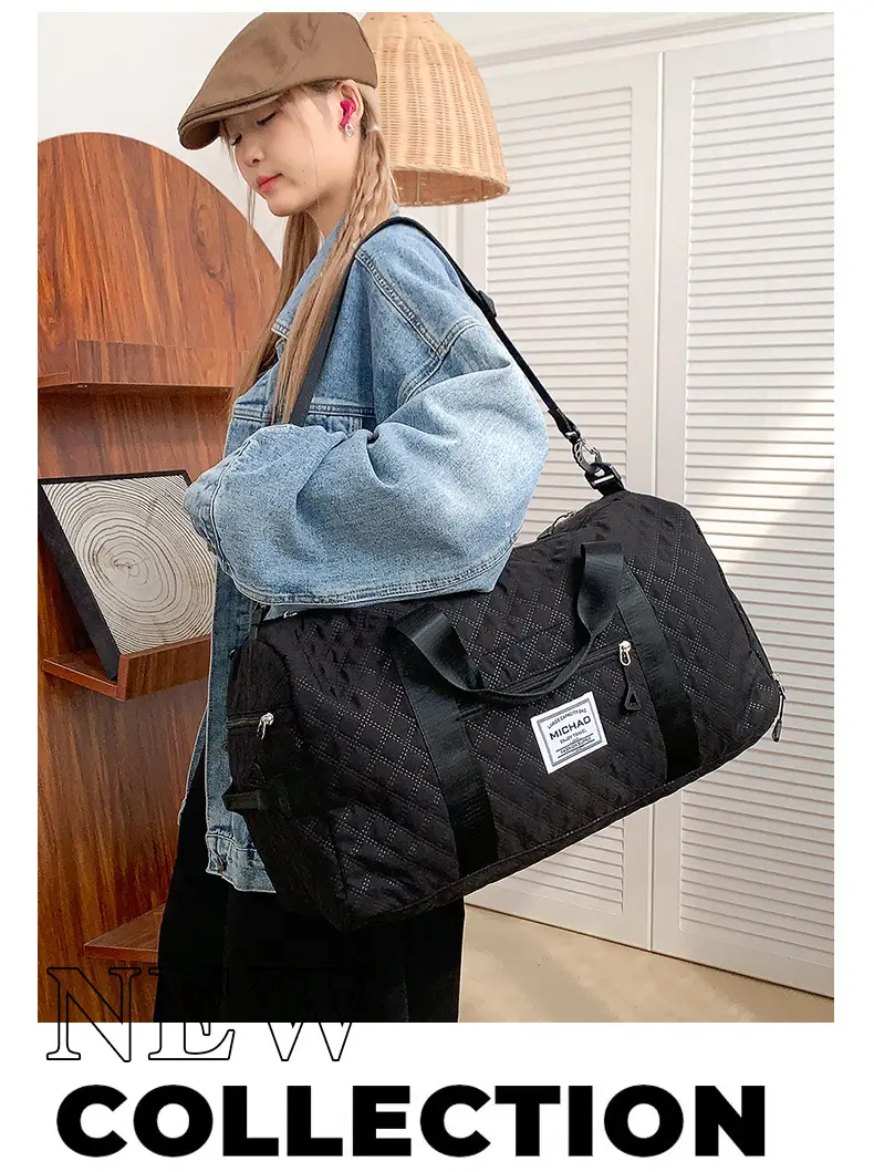 White Crossbody Gym Bag Women Waterproof Travel Bag — feature 23