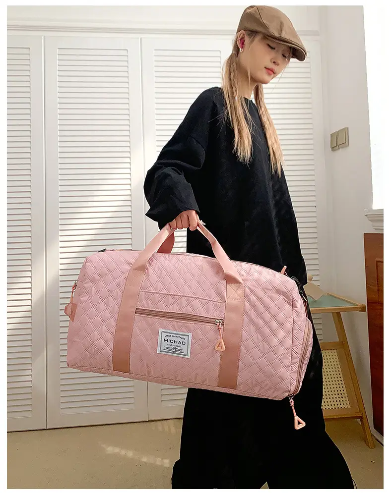 White Crossbody Gym Bag Women Waterproof Travel Bag — feature 26