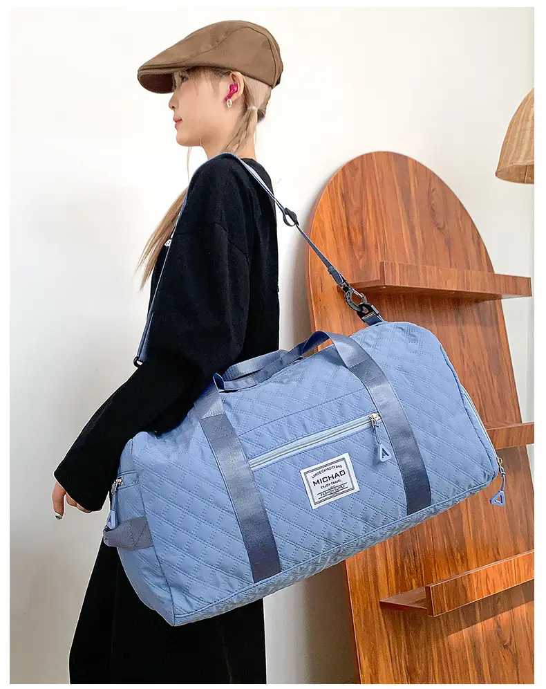 White Crossbody Gym Bag Women Waterproof Travel Bag — feature 31