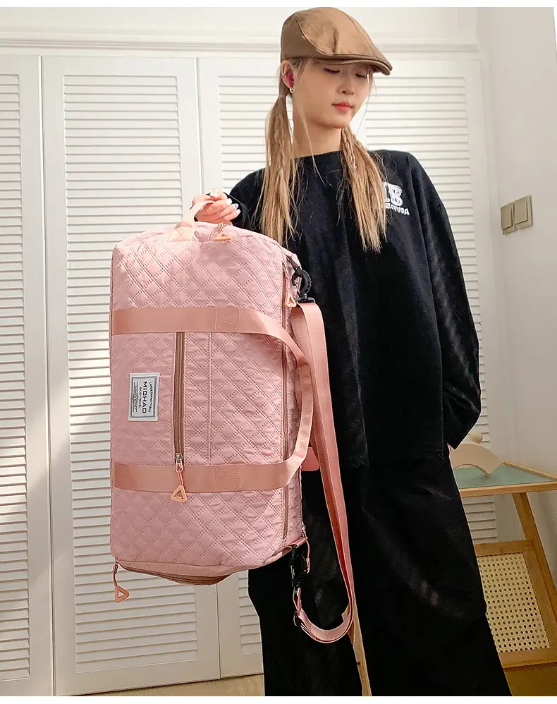 White Crossbody Gym Bag Women Waterproof Travel Bag — feature 35