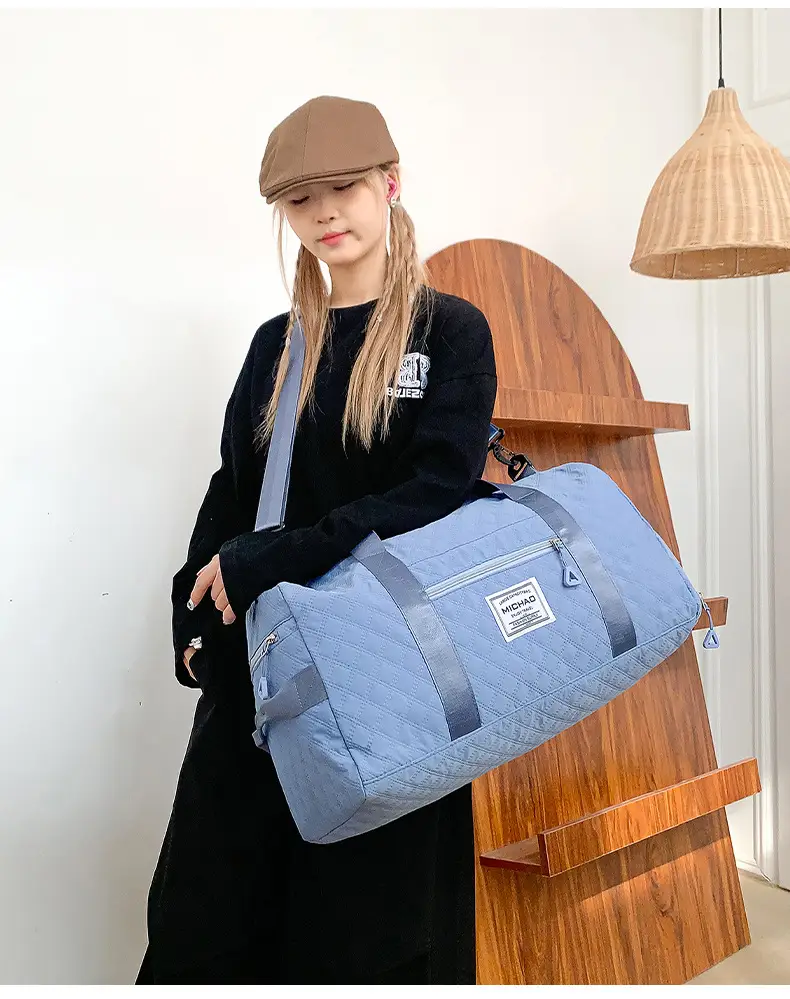 White Crossbody Gym Bag Women Waterproof Travel Bag — feature 36