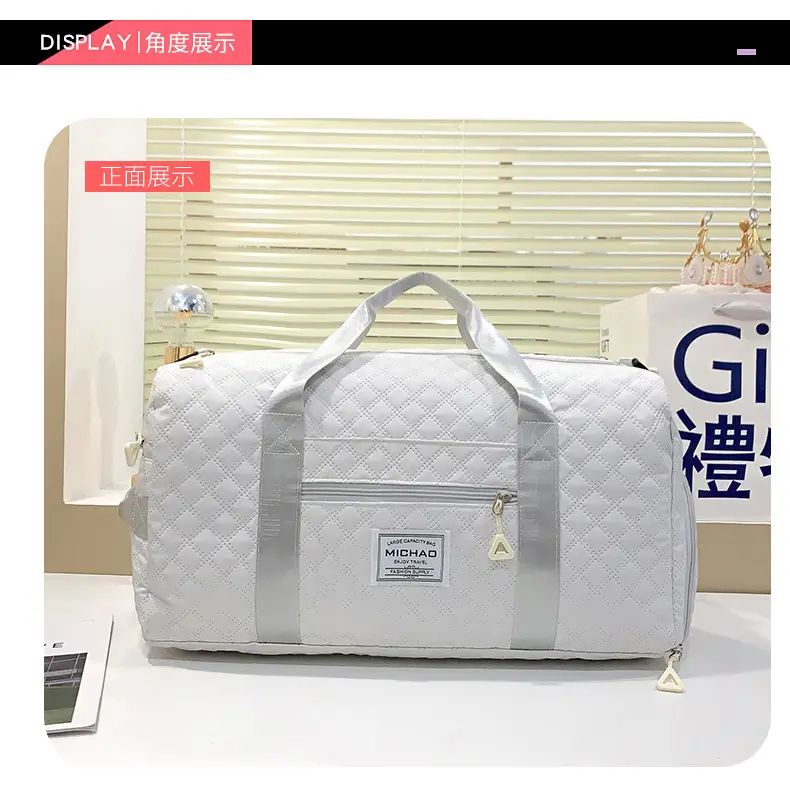 White Crossbody Gym Bag Women Waterproof Travel Bag — feature 40