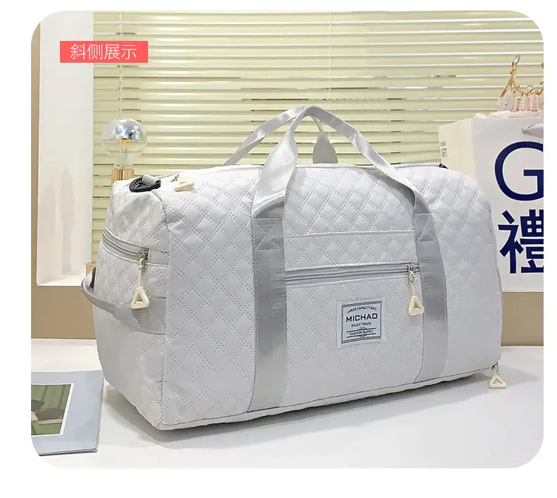 White Crossbody Gym Bag Women Waterproof Travel Bag — feature 41