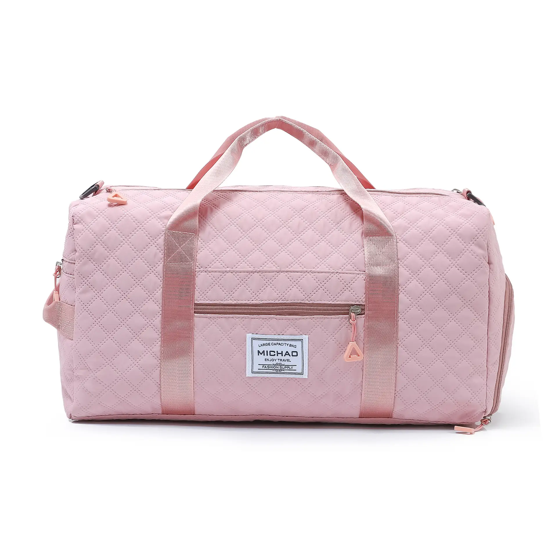 White Crossbody Gym Bag Women Waterproof Travel Bag - Image 4