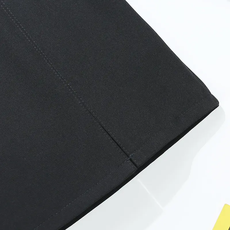 Grey High Waist Split A-Line Skirt with Belt 2024 — feature 8