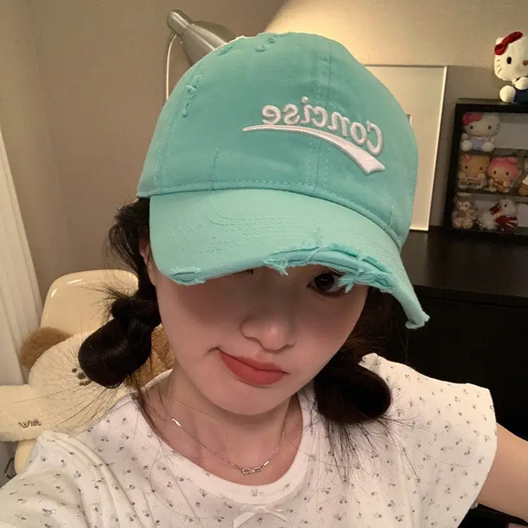 Vintage Black Same Letter Baseball Cap Summer Thin Cap - Image 8