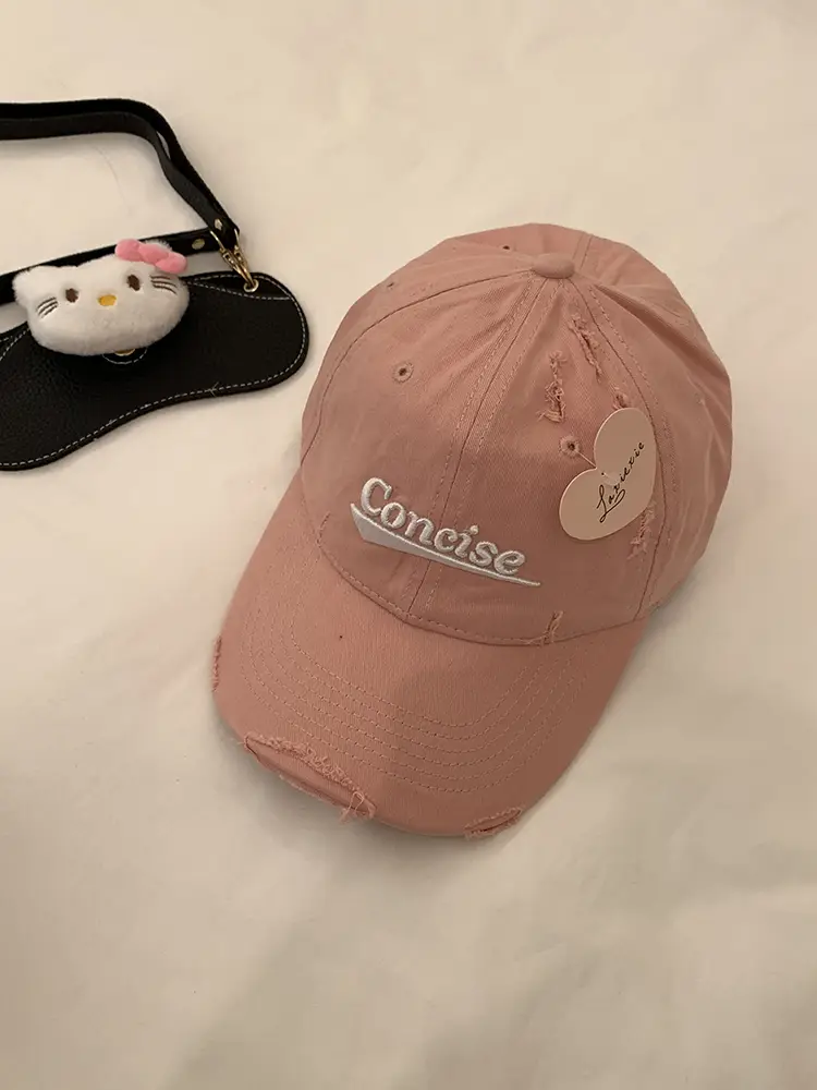 Vintage Black Same Letter Baseball Cap Summer Thin Cap - Image 6