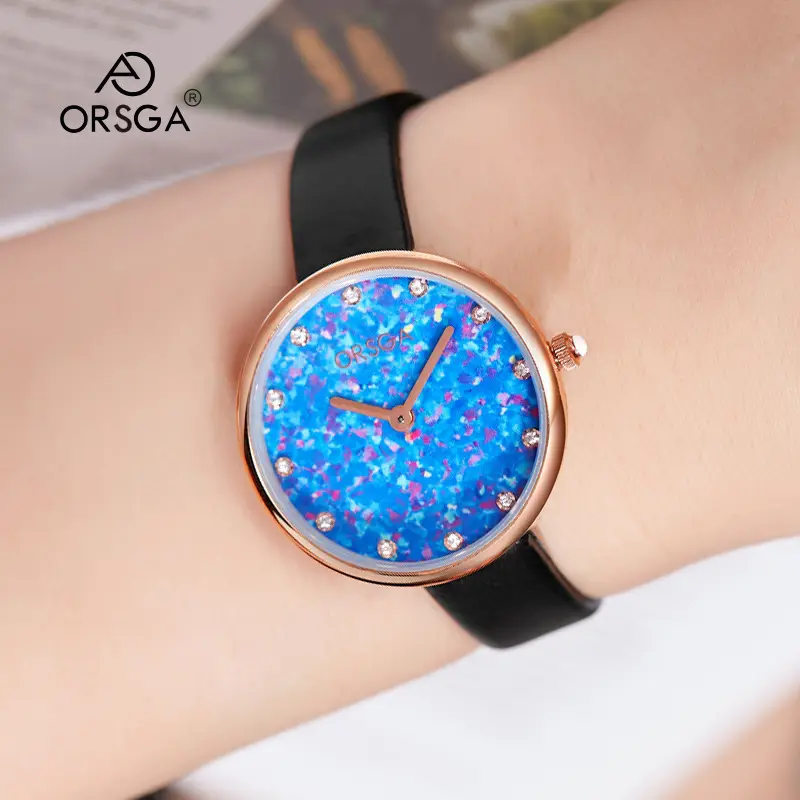 Oz Eggplant Diamond Women's Watch Waterproof Quartz - Image 5