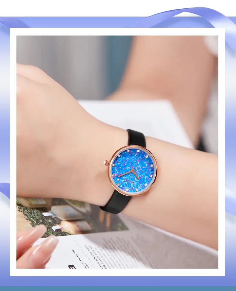 Oz Eggplant Diamond Women's Watch Waterproof Quartz — feature 7