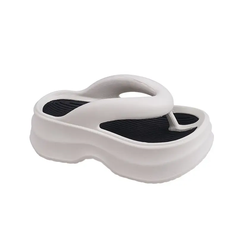 New EVA Thick Bottom Flip Flops Women's Summer Outer Wear Flip Flops Slippers Seaside Fashion Non-slip Soft Bottom Sandals for Women - Image 9