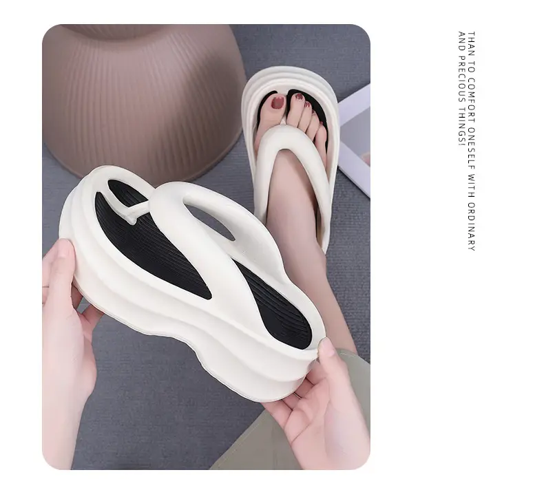 New EVA Thick Bottom Flip Flops Women's Summer Outer Wear Flip Flops Slippers Seaside Fashion Non-slip Soft Bottom Sandals for Women — feature 12