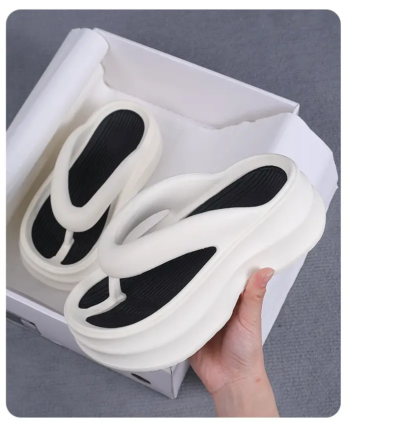 New EVA Thick Bottom Flip Flops Women's Summer Outer Wear Flip Flops Slippers Seaside Fashion Non-slip Soft Bottom Sandals for Women — feature 21